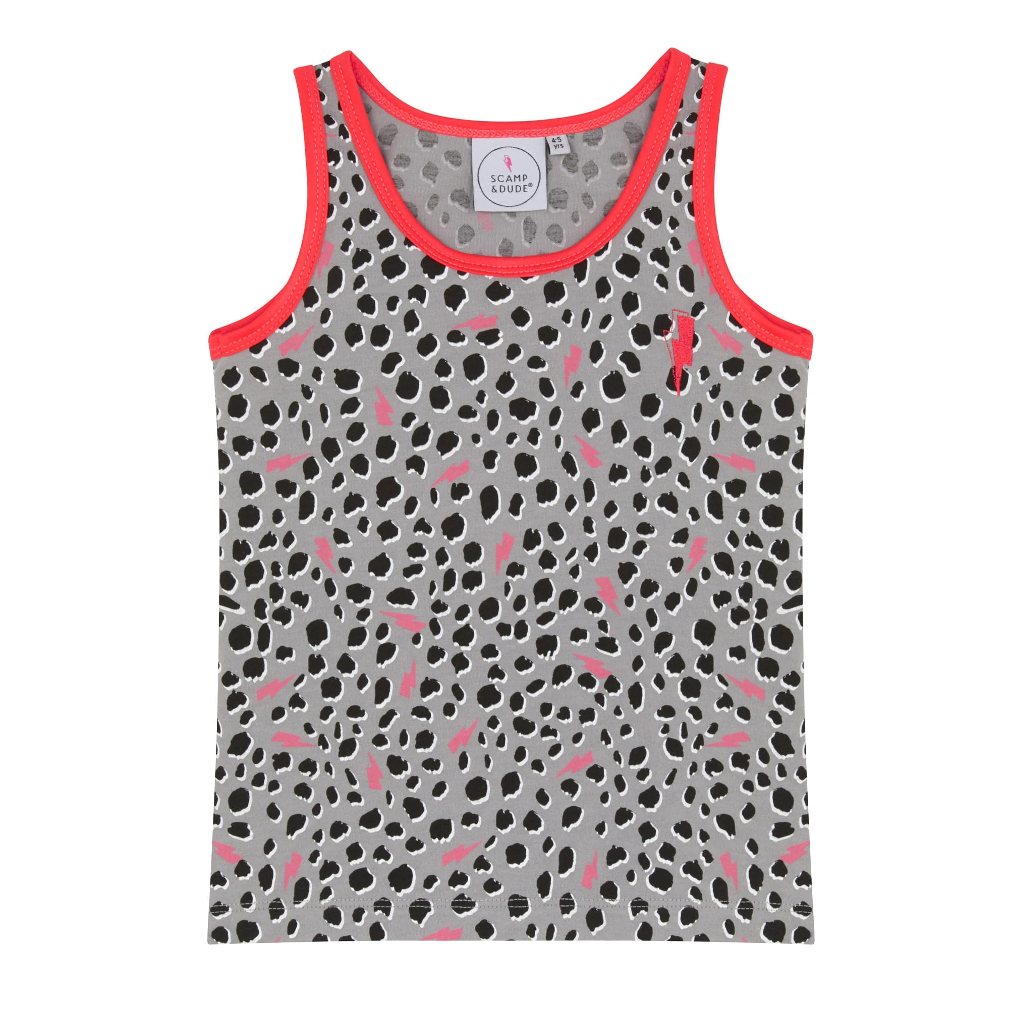 Kids Grey Cheetah Vest