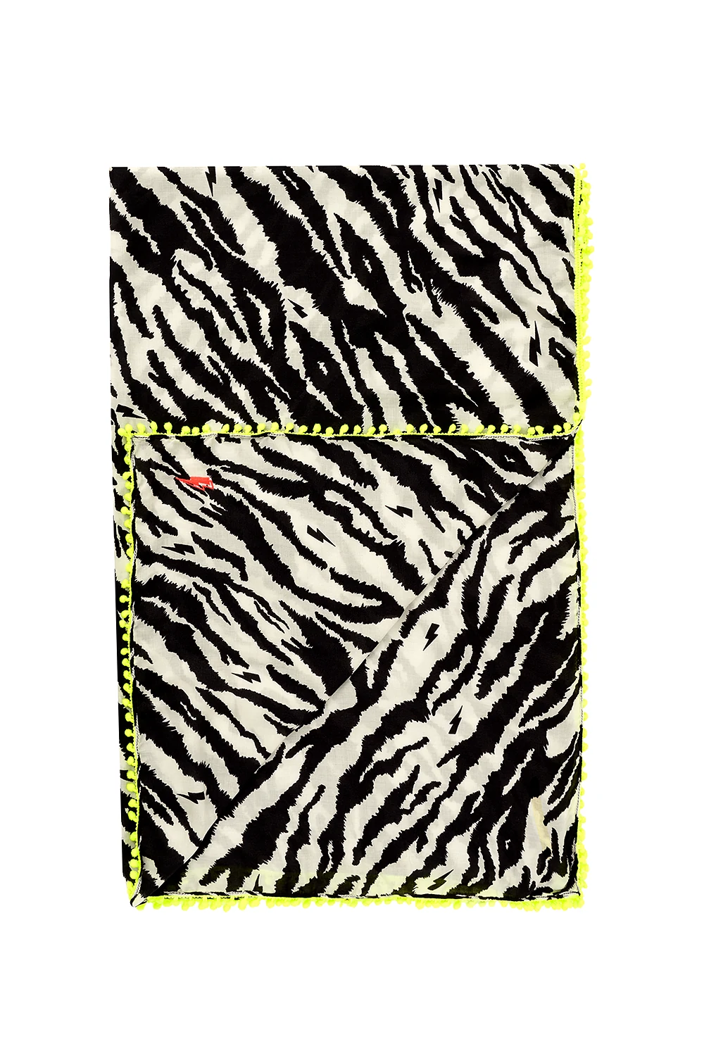Ivory with Black Shadow Tiger Charity Super Scarf