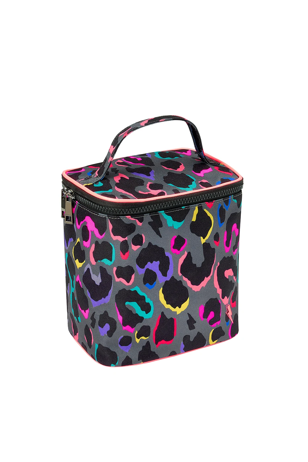 Grey with Rainbow Shadow Leopard Lunch Bag