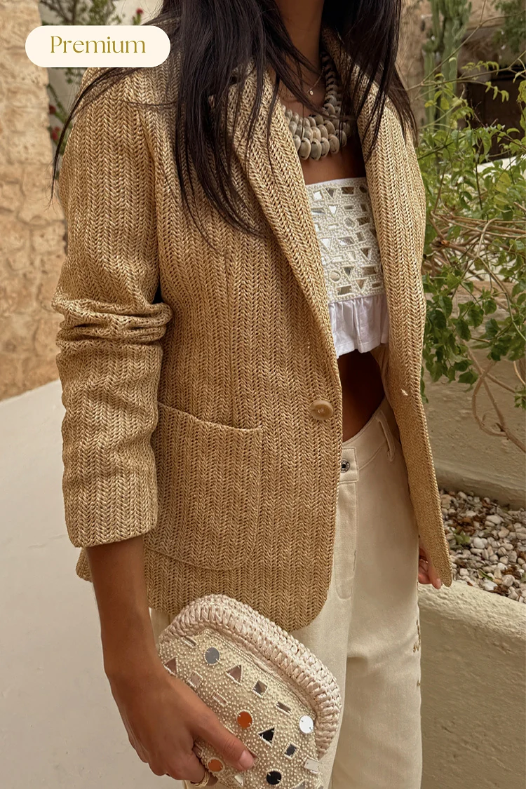 Raffia Spencer Blazer