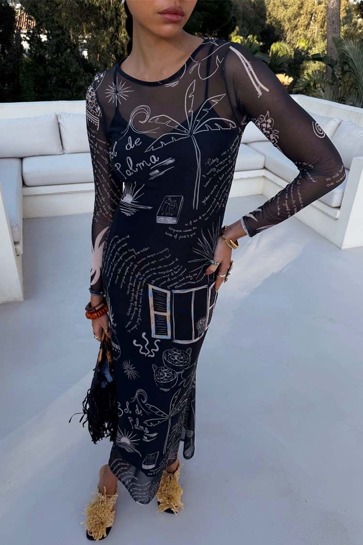 Mono Palma Mesh Dress