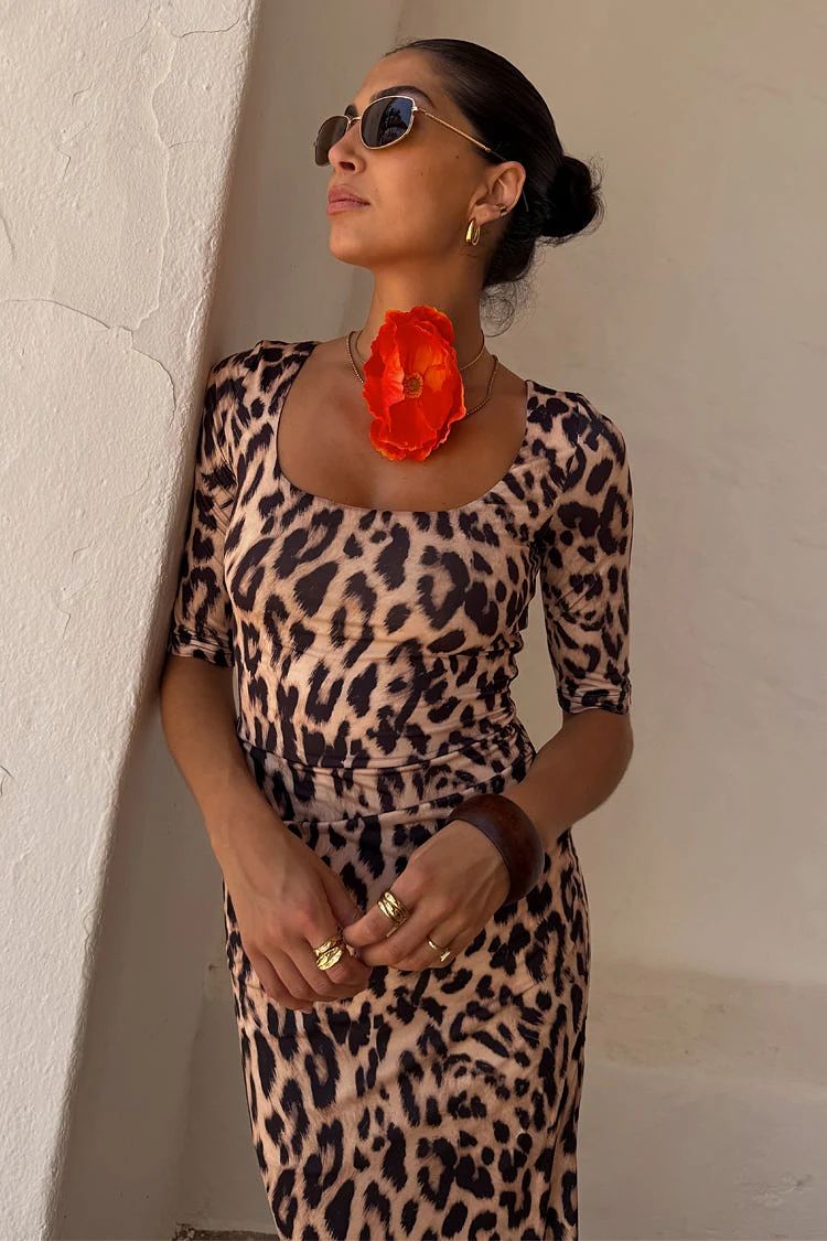 Leopard Iris Dress