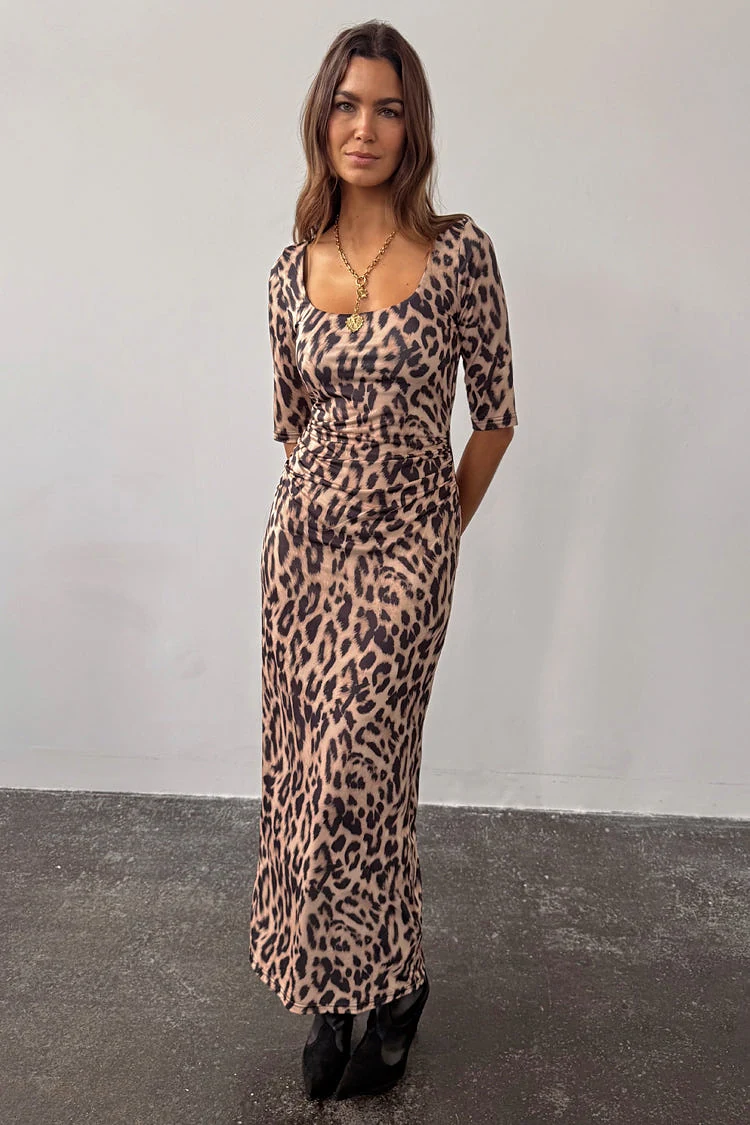Leopard Iris Dress