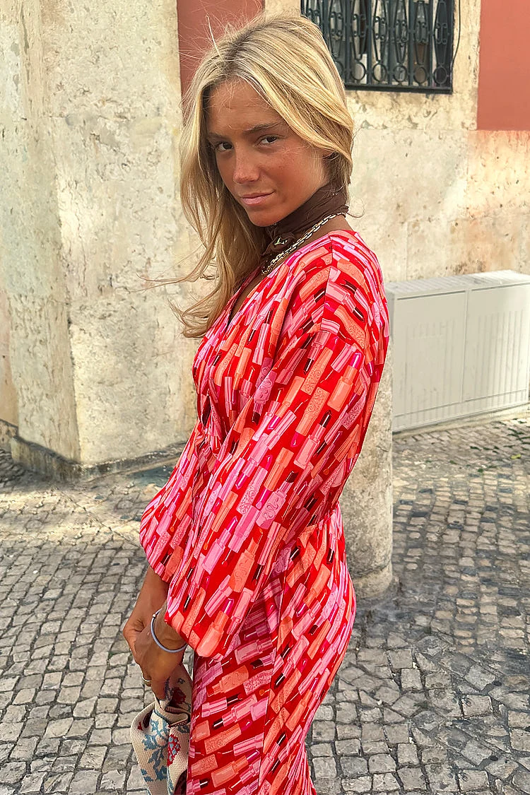 Red Lipstick Emma Dress
