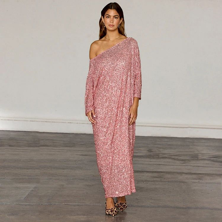 Pink Sequin Jem Dress