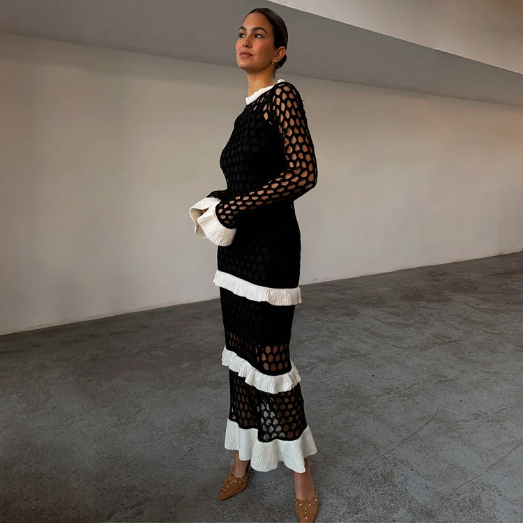 Mono Crochet Chloe Dress