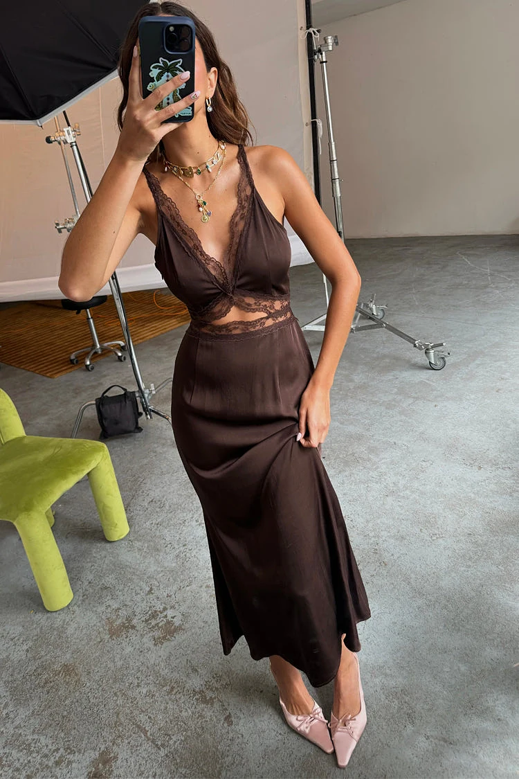 Chocolate Mimi Dress