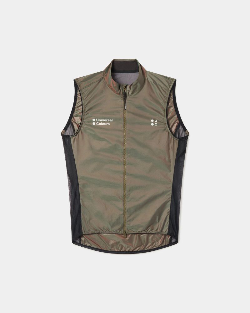 Unisex Spectrum Gilet 2.0 - Iridescent Green/Red