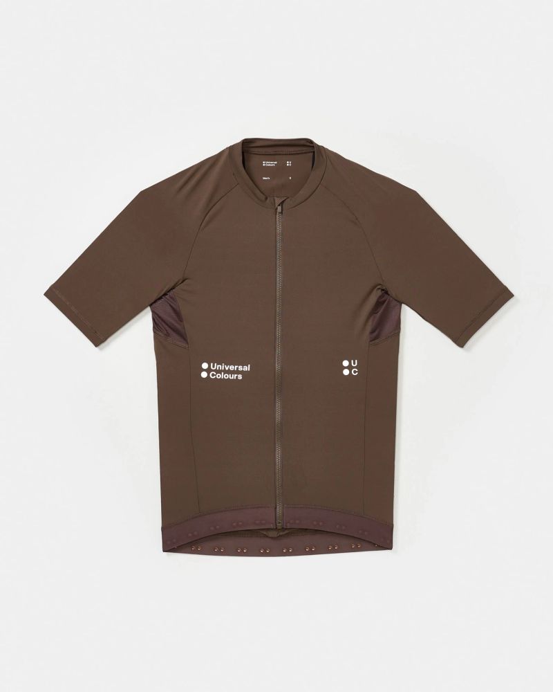 Mono Men's Short Sleeve Jersey - Mid Dark Brown