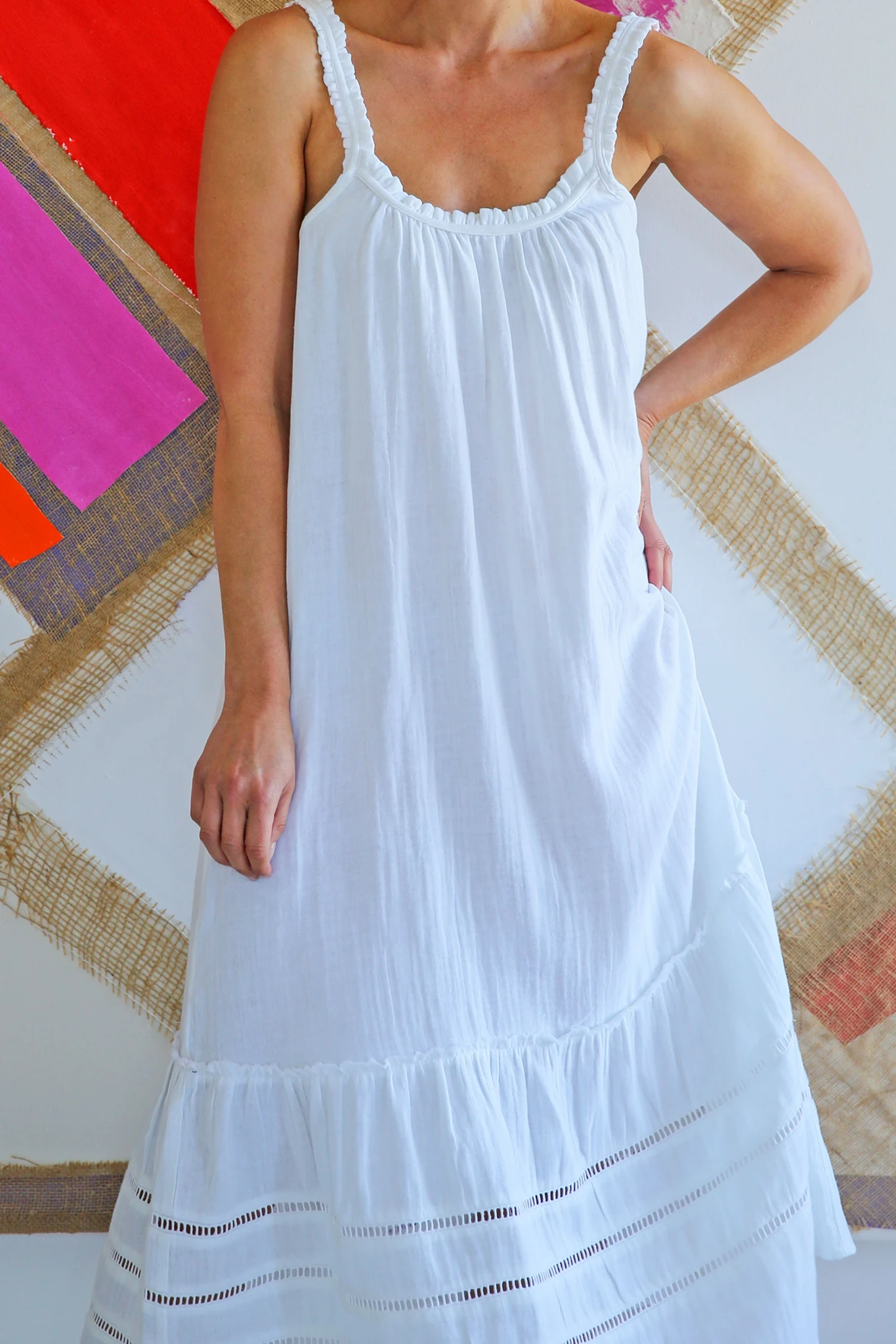 Frankie Midi Dress | White