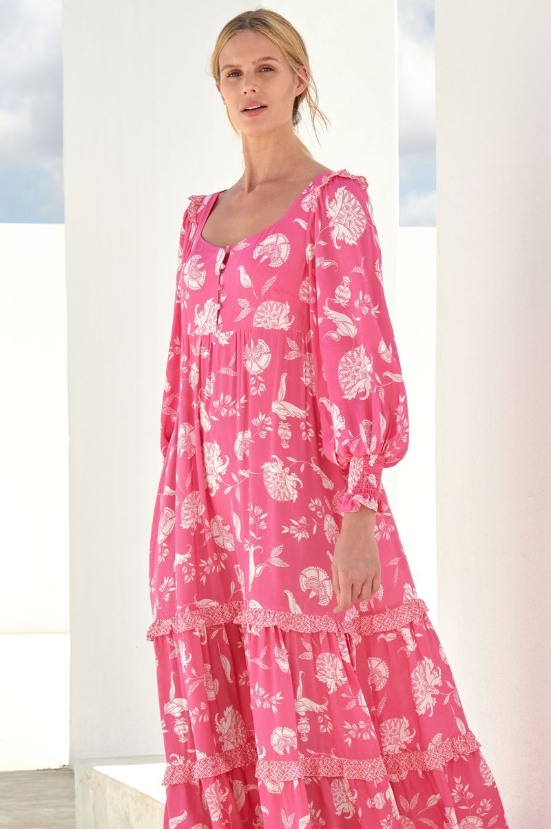 Yasmine Dress | Flower Pink