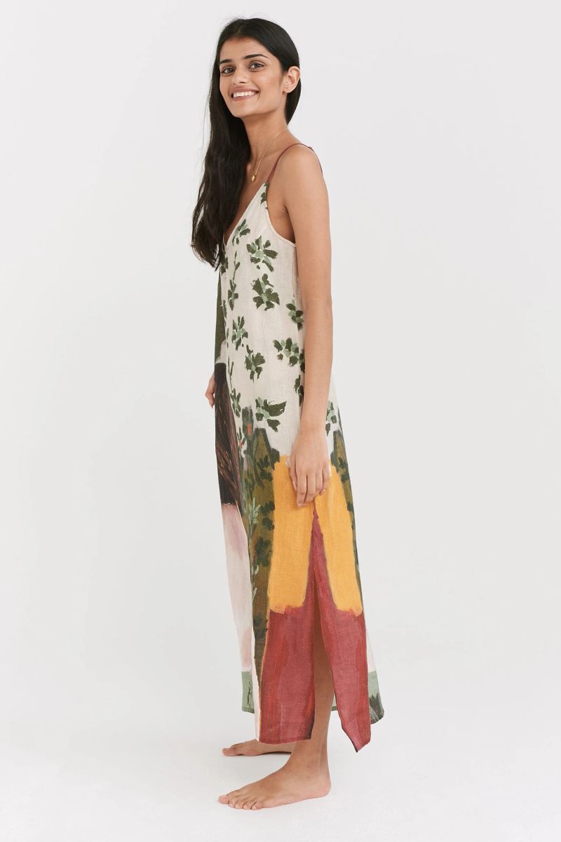 Slip Nightie Balandra Print Linen