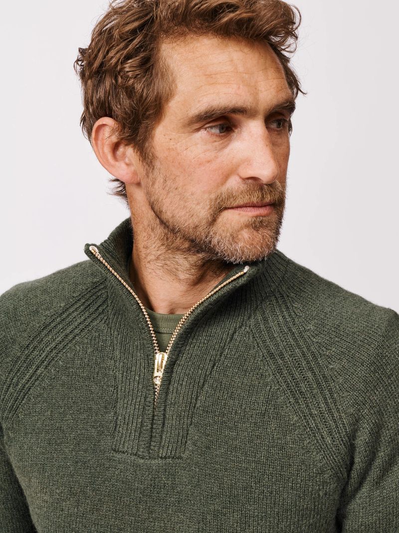 Pelham Lambswool Zip Neck