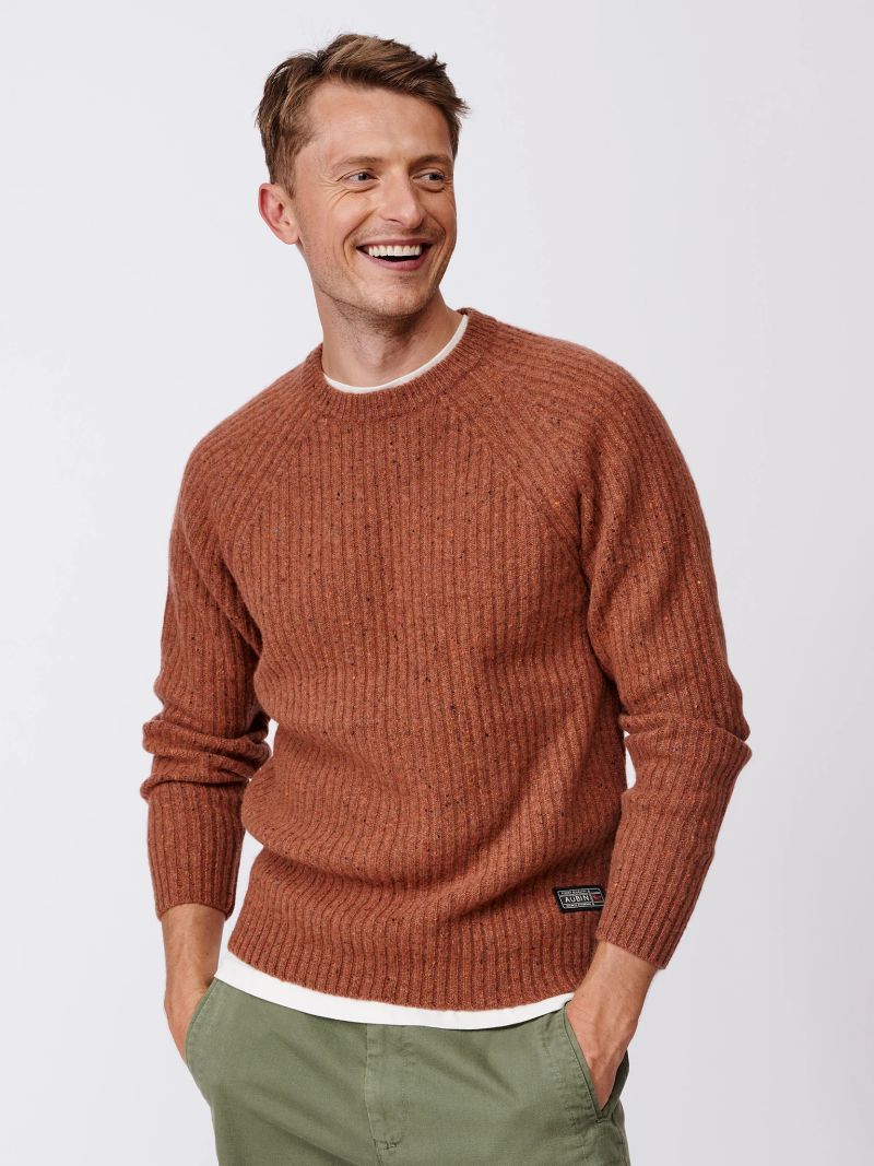 Tay Fisherman Rib Crew Neck Jumper