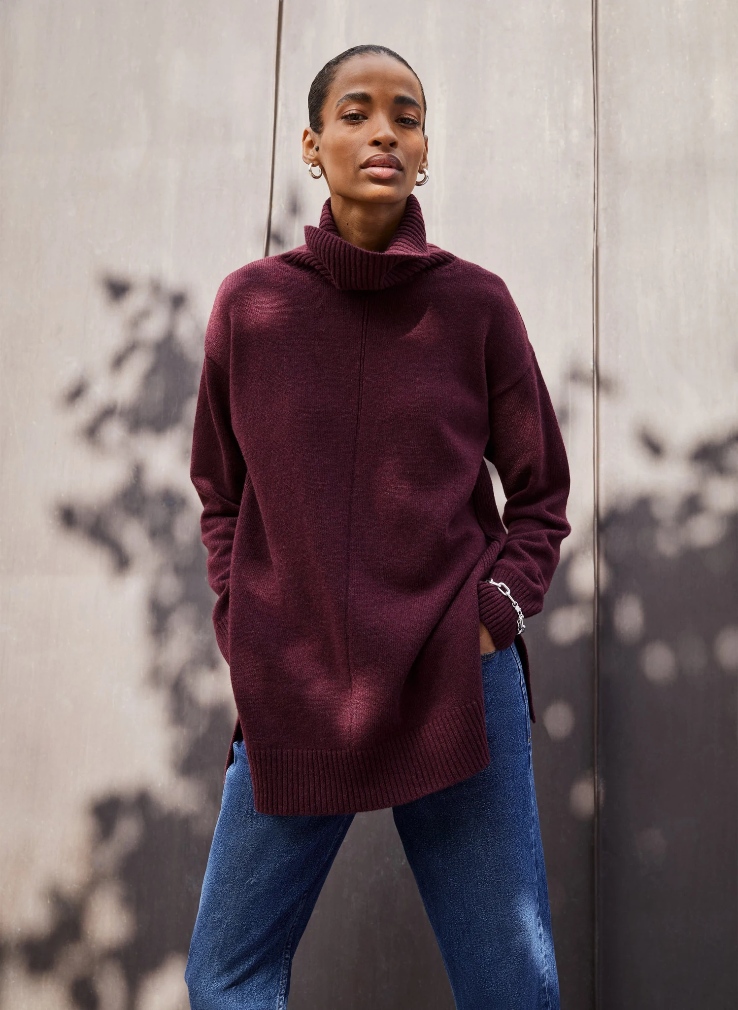 Asher Wool Blend Turtleneck Jumper