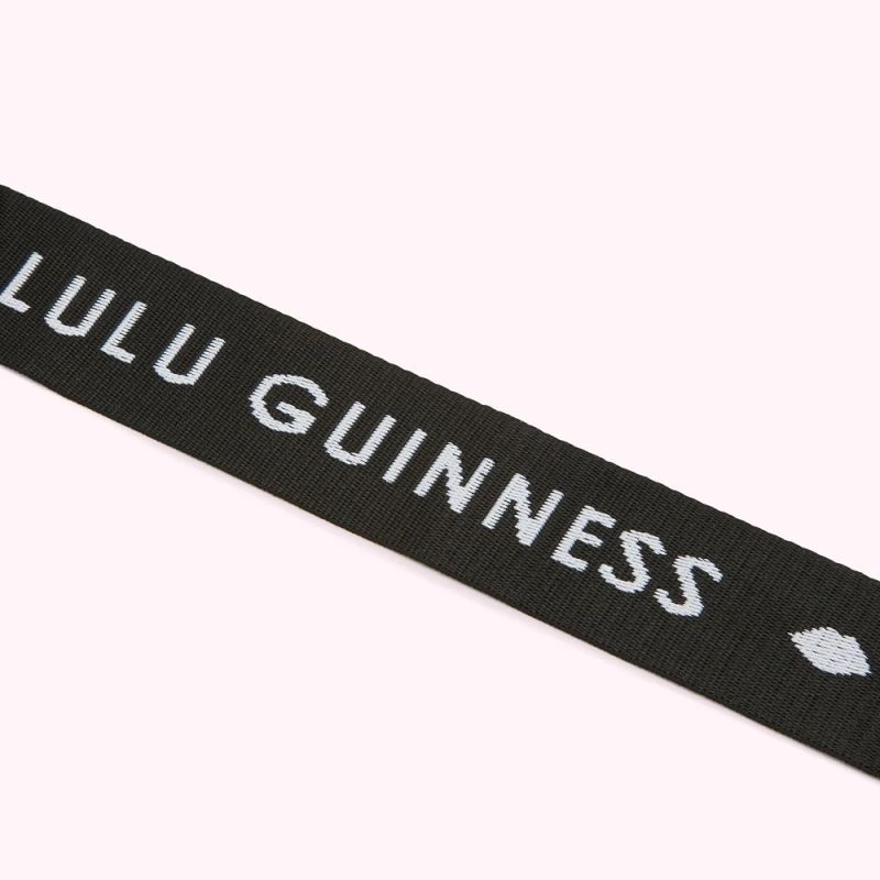 BLACK LULU GUINNESS LUGGAGE BELT