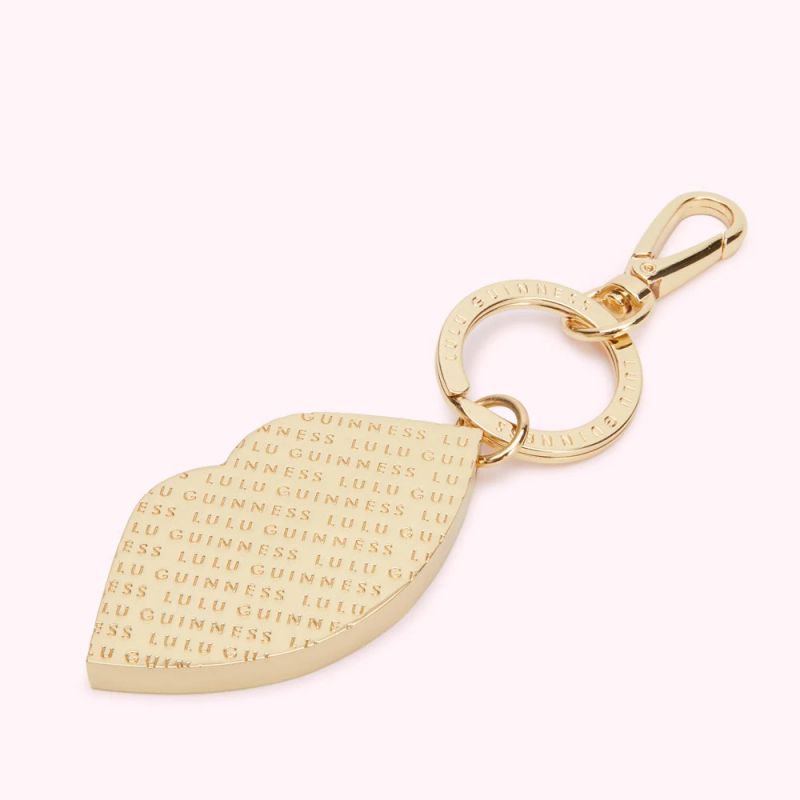 RED ENAMEL LIP KEYRING