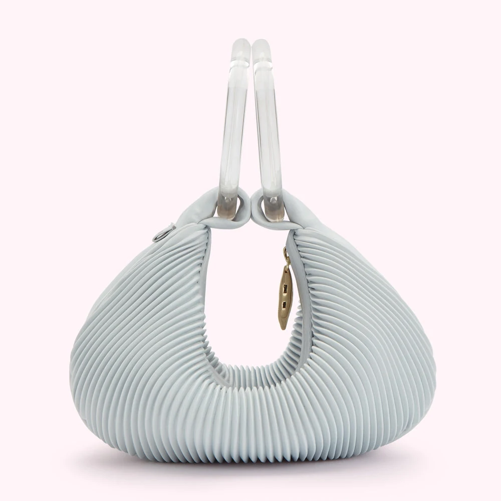 SHAGREEN SATIN SMALL CLEO HANDBAG