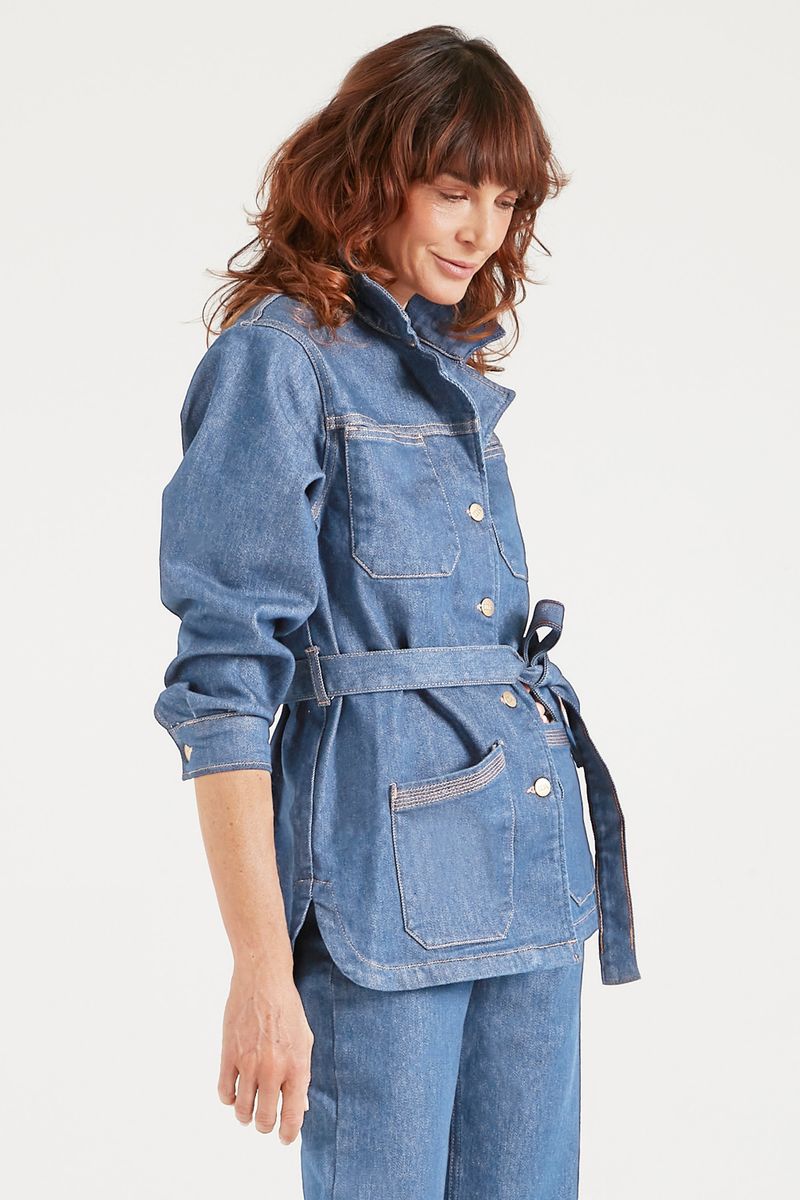 Special Agent Thornton The Belted Field Jacket | Top Of The Class [Blue Denim]
