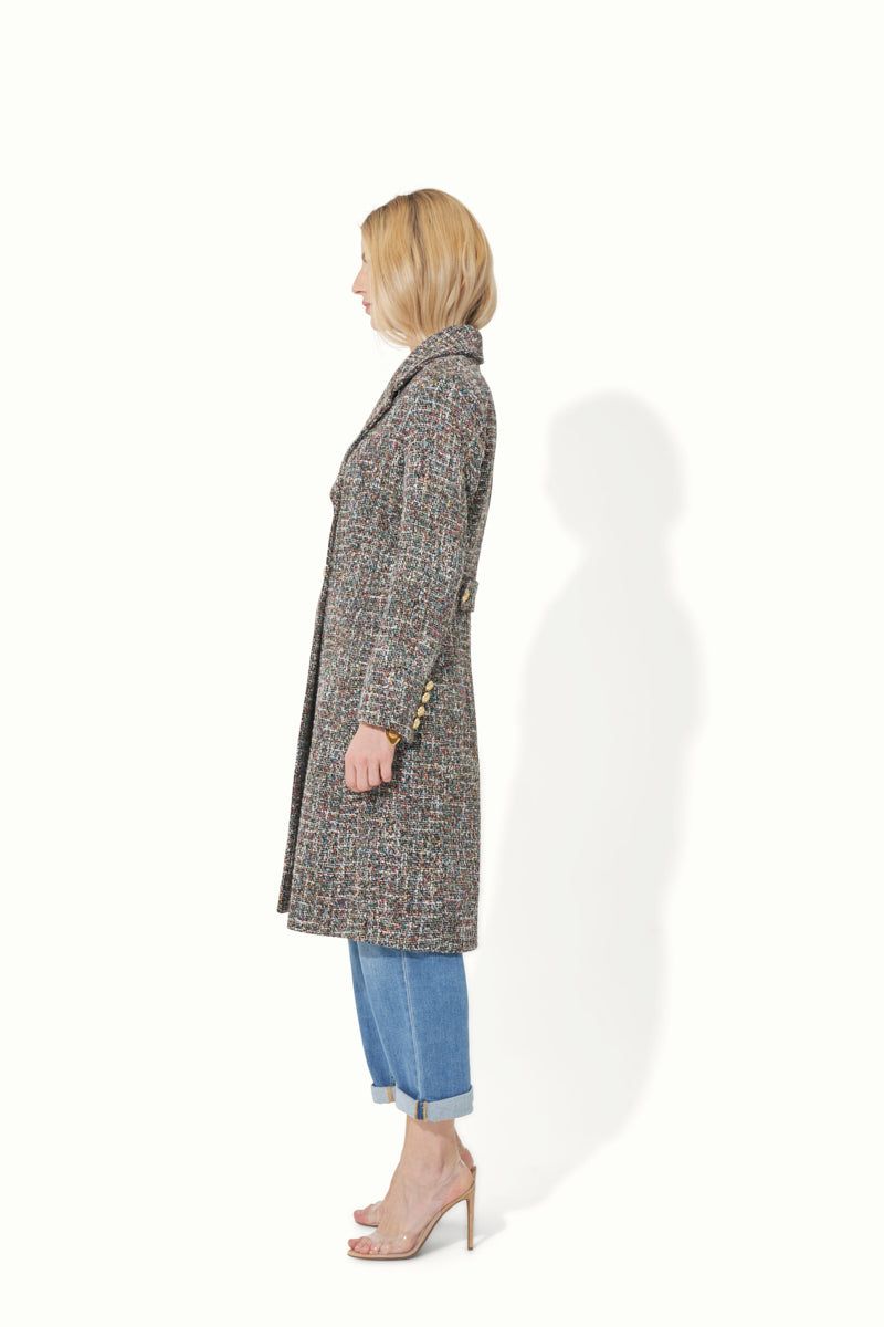 The Hustle Coat The Strong Woman Statement Coat - Technicolour Dream