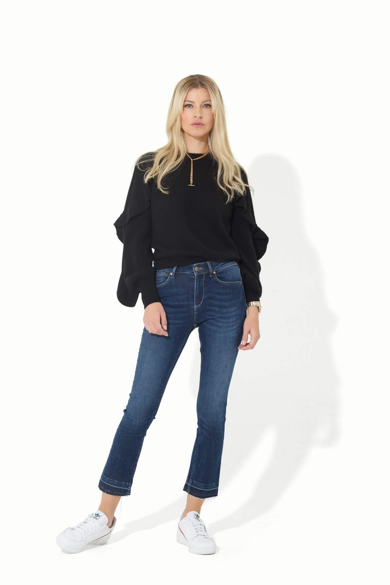 Kitty Kat The High Top Cropped Mini Boot - Moody Blues
