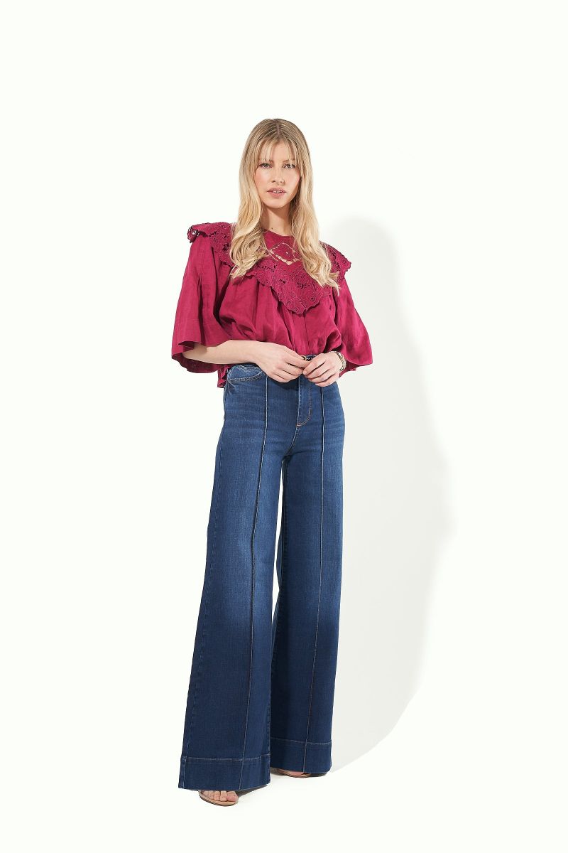 Violet The Deep Hem Dramatic Ultra Flare | Lucky Star [Blu Scuro]