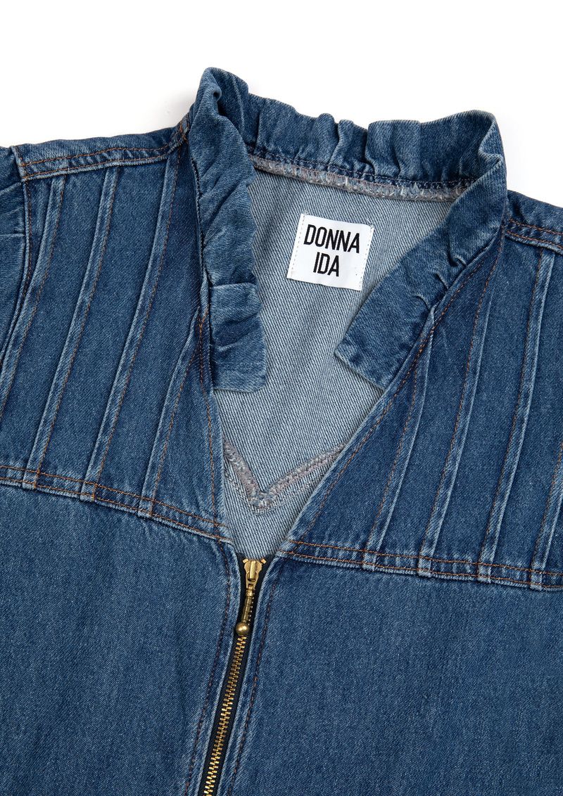 Edna The Ruffle Edged Jumpsuit | Sunday [Blu]