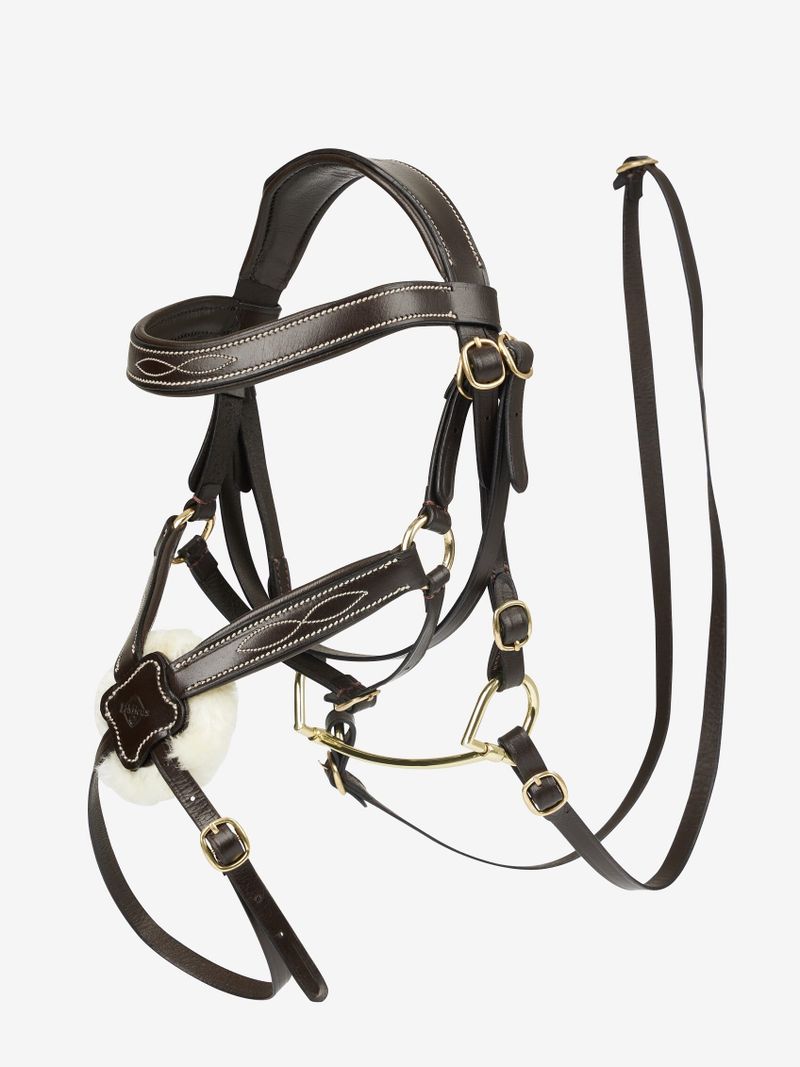 LeMieux Brown Hobby Horse Grackle Bridle
