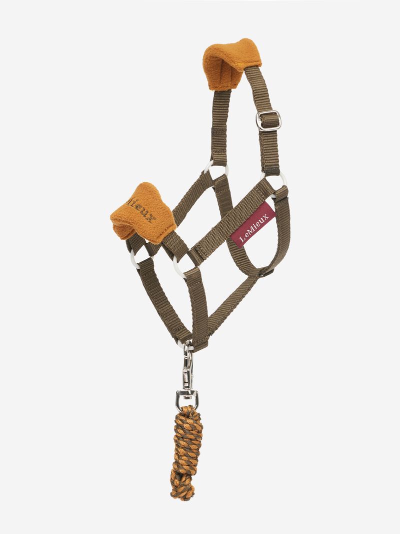 LeMieux ginger Toy Hobby Horse Headcollar & Lead Rope