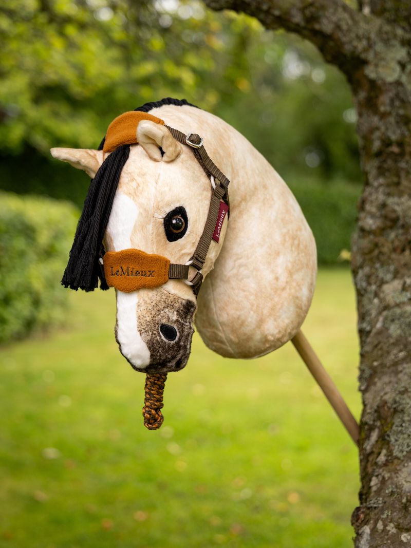 LeMieux ginger Toy Hobby Horse Headcollar & Lead Rope