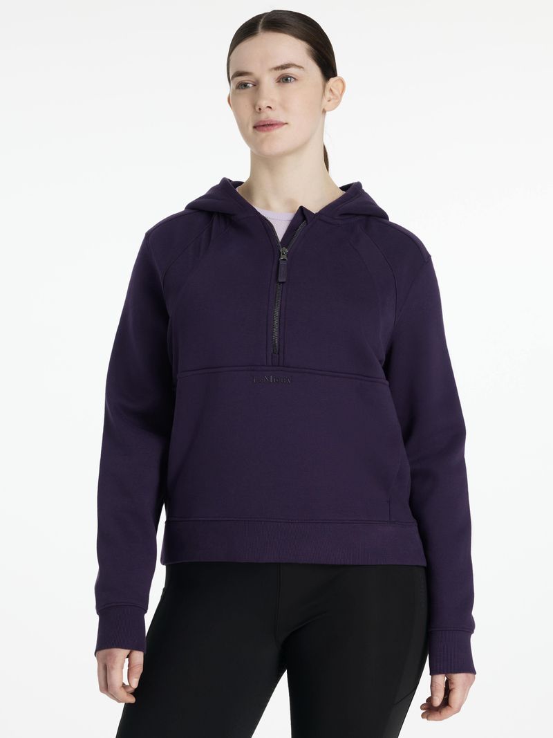 Henrietta Half Zip Hoodie Juniper UK 8