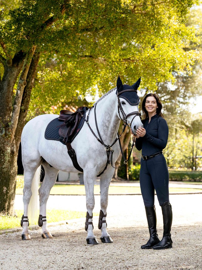 LeMieux Navy Brilliance Close Contact Saddle Pad in Large