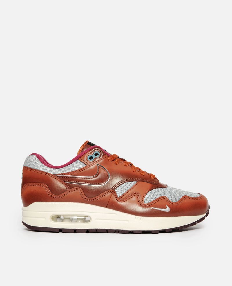 Patta x Nike Air Max 1 (Dark Russet/Dark Russet-Metallic Silver)