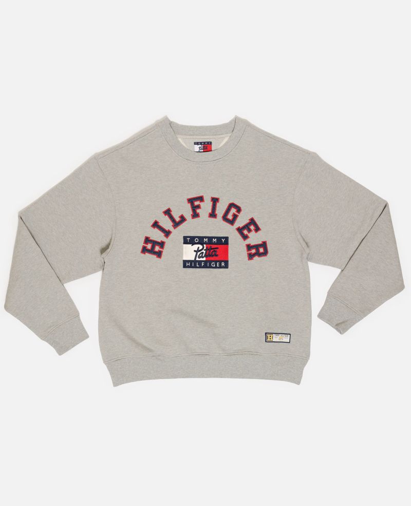 Patta x Tommy Crewneck Sweatshirt (Mid Grey Heather)